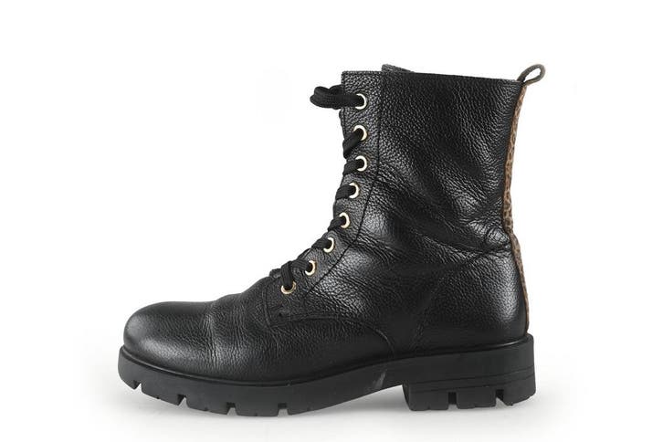 IK-KE Veterboots Meisjes in maat 33 Zwart, Kinderen en Baby's, Kinderkleding | Schoenen en Sokken, Jongen of Meisje, Zo goed als nieuw