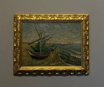 École française (XX) - Barche da pesca, da Vincent Van Gogh, Antiquités & Art