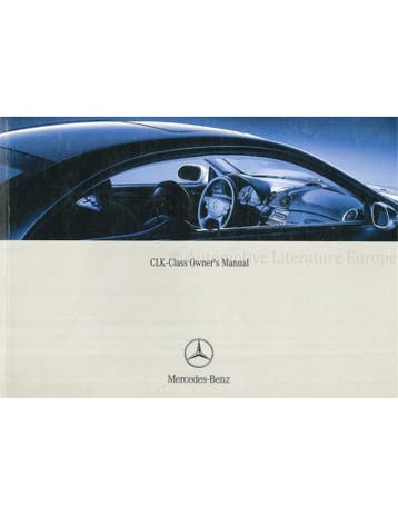 2003 MERCEDES BENZ CLK KLASSE INSTRUCTIEBOEKJE ENGELS