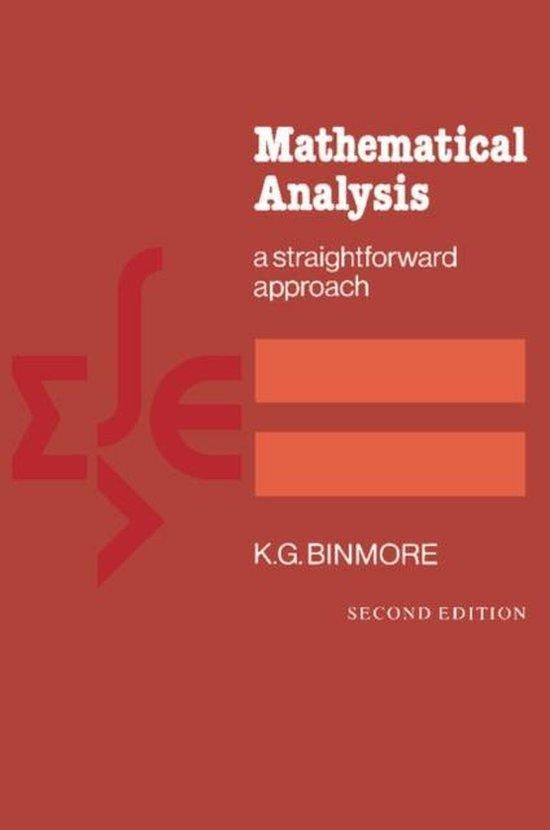 Mathematical Analysis 9780521288828 K. G. Binmore, Livres, Langue | Anglais, Envoi
