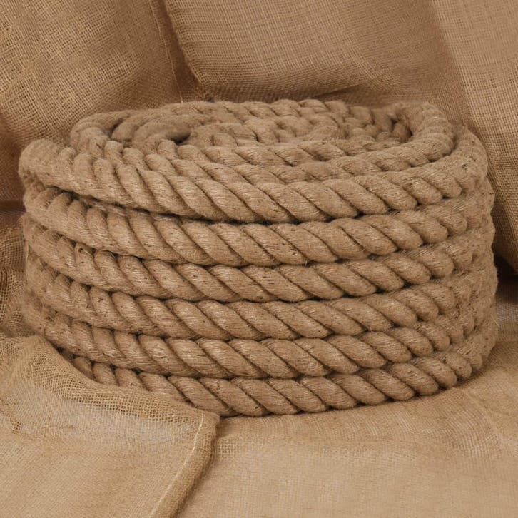 vidaXL Touw 5 m lang 60 mm dik jute, Doe-het-zelf en Bouw, IJzerwaren en Bevestigingsmiddelen, Nieuw, Verzenden