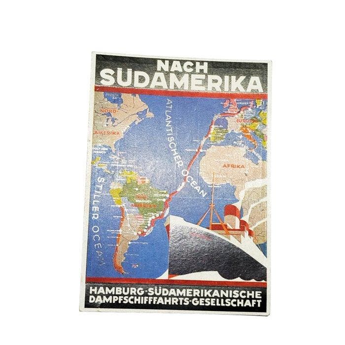 Duitsland - Hamburg-Süd / Ottomar Anton - “Nach Südamerika”, Verzamelen, Postkaarten | Buitenland