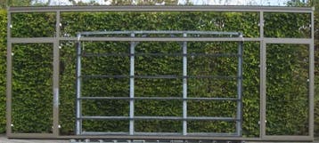 steellook aluminium raam , chassis , venster 553 x 230 brons, Bricolage & Construction, Ophalen of Verzenden, Raamkozijn