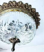 Plafonnier - Laiton, Cristal