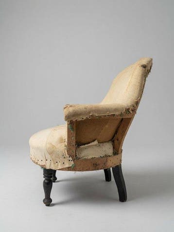 Fauteuil - 19e-eeuwse Franse Napoleon III Ontmantelde