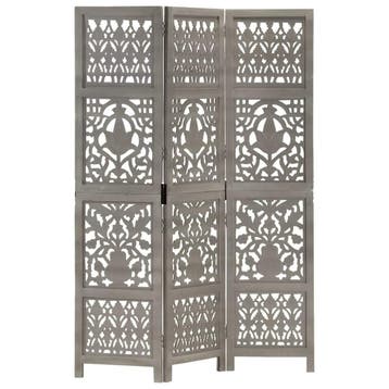 vidaXL Kamerscherm 3 panelen handgesneden 120x165 cm, Verzenden, Nieuw