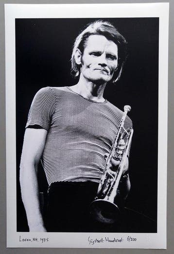 Gijsbert Hanekroot - Chet Baker, Laren, Netherlands, 1975
