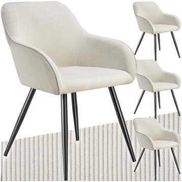 Eetkamerstoel Marilyn, koordlook, gestoffeerd, Huis en Inrichting, Stoelen, Verzenden, Nieuw