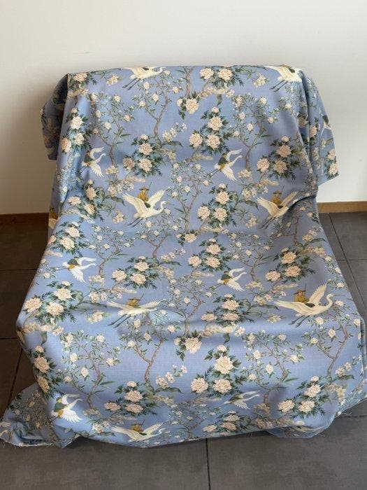 Exclusieve katoenen stof van GCFabrics “Oriental Garden” –, Antiquités & Art, Tapis & Textile