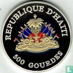 Haïti 500 gourdes 1999 (PROOF) Millennium, Postzegels en Munten, Verzenden, Losse munt, Goud
