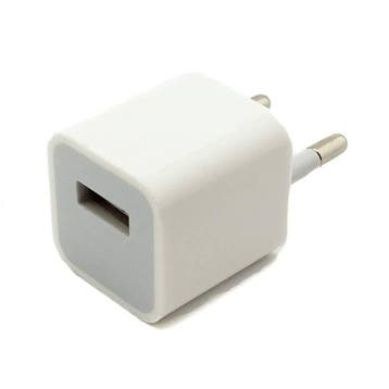 A1265 2PIN EU Stekker Muur Lader 5V - 1A Oplader USB AC, Verzenden, Nieuw