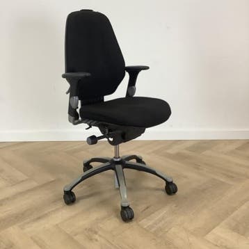 RH logic ergonomische bureaustoel, zwart - Gratis Bezorging, Ergonomisch, Gebruikt, Zwart, Bureaustoel