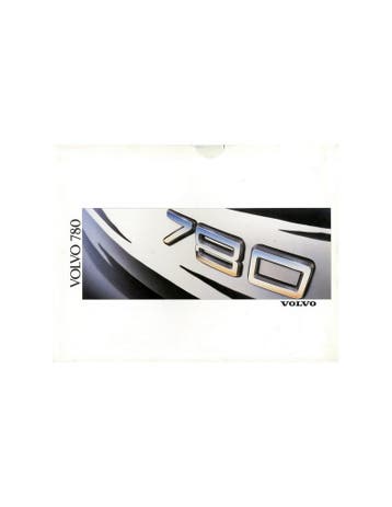 1988 VOLVO 780 BROCHURE NEDERLANDS