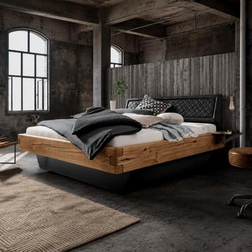 TPT Möbel Varn Massief Eiken Balkenbed met Bedlades - 180 x