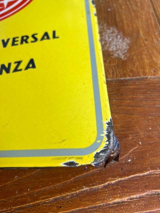 Philips emailleplaat – “Universeel symbool van vertrouwen” -, Antiek en Kunst, Antiek | Wandborden en Tegels