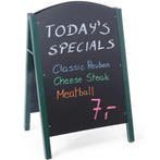 Krijtstoepbord | Hout/Staal | Groen | 700x500x1100(h)mm, Verzenden, Nieuw in verpakking