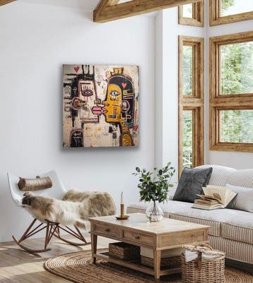 Eric Brumette - KISS ME LIKE BASQUIAT 46 - Toile L - LIMITED