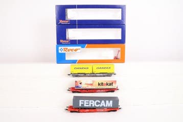 Roco H0 - 47017/67742/67738 - Wagon de marchandises pour