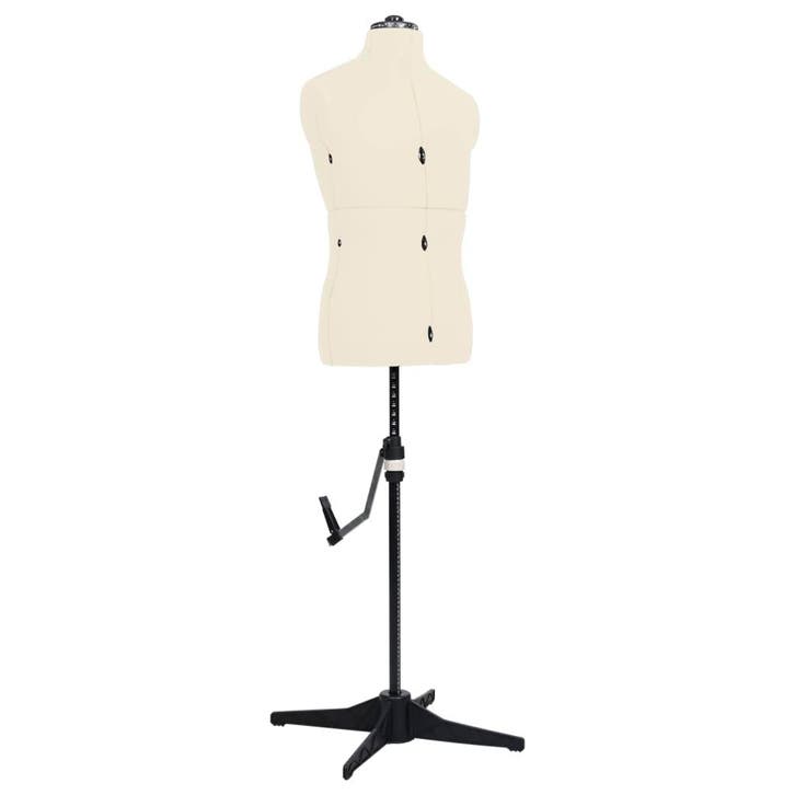 vidaXL Paspop verstelbaar man maat 37-45 crèmekleurig, Maison & Meubles, Armoires | Penderies & Garde-robes, Envoi