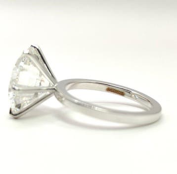 Ring - 14 karaat Witgoud - 7.01ct. tw. Diamant (Lab-grown), Nieuw