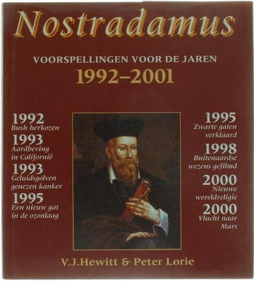 Nostradamus voorspellingen voor de jaren 1992 - Lorie, Verzenden