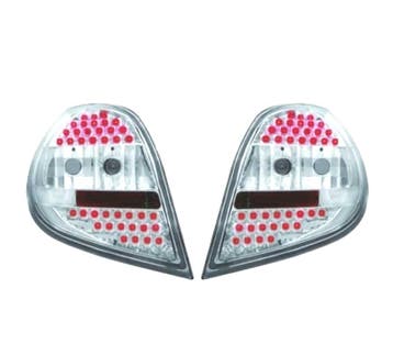 Feux Arrière Pour Renault Clio 05-09 Led Fond Chromé, Autos : Pièces & Accessoires, Verzenden