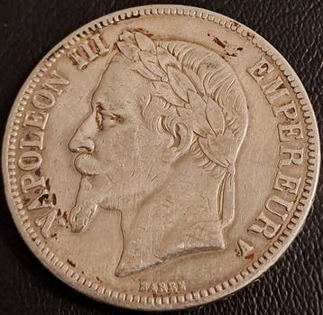 France. Napoléon III. 5 Francs 1867-A, Paris (Sans prix de, Postzegels en Munten
