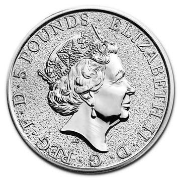 Verenigd Koninkrijk. 5 Pounds 2016 2 oz £5 GBP UK Silver