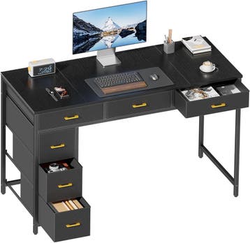 Bureau - Computertafel - Computerbureau - 120x50 cm - Zwart, Huis en Inrichting, Verzenden, Nieuw