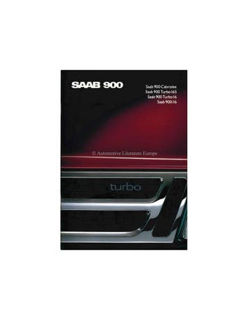 1989 SAAB 900 PROGRAMMA BROCHURE FRANS, Ophalen of Verzenden