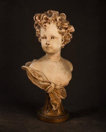 Fabrication Belge - Duray - Buste, Buste denfant - 31 cm -, Antiek en Kunst