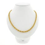 Gouden gedraaide schakelketting, Ophalen of Verzenden