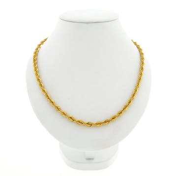 Gouden gedraaide schakelketting, Ophalen of Verzenden