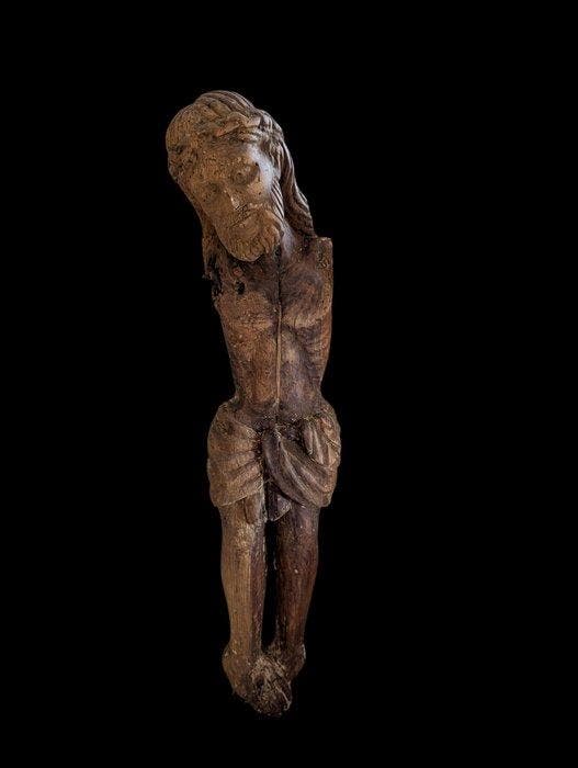 Escuela flamenca - sculptuur, Cristo gótico flamenco, Ca, Antiquités & Art, Antiquités | Autres Antiquités