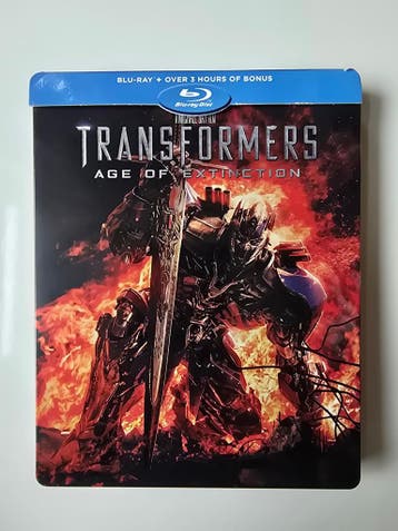 TRANSFORMERS AGE OF EXTINCTION (STEELBOOK) (BLURAY), Cd's en Dvd's, Blu-ray, Gebruikt