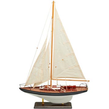 Zeilboot Model 45cm Donkerblauw-Wit, Ophalen of Verzenden, Nieuw