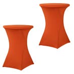 Set Van 2 Stuks! Statafelrok Oranje 80 CM Alora Tafelrok, Nieuw, Alora