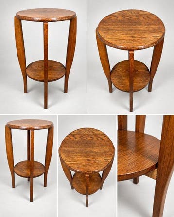 Elegante antieke bijzettafel – Art Deco-uitstraling – fraaie, Antiek en Kunst