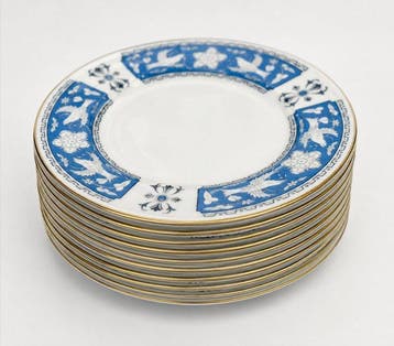 Royal Albert - Service à pâtisserie/gâteau (10) - Tudor Rose, Antiek en Kunst