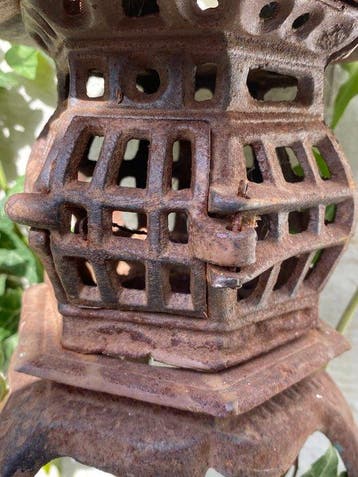 Lantaarn - gietijzer - Japanse lantaarn, Antiek en Kunst