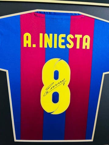 Andres Iniesta - Hand Signed FC Barcelona Shirt – Official, Verzamelen, Nieuw
