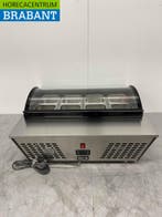 RVS Opzet koelvitrine 8 x 1/6 GN 67 liter 230V Horeca, Ophalen of Verzenden
