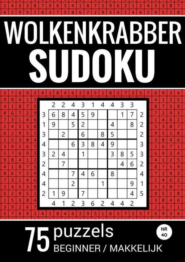 Wolkenkrabber Sudoku - Nr. 40 - 75 Puzzels - Beginner /, Livres, Loisirs & Temps libre, Envoi