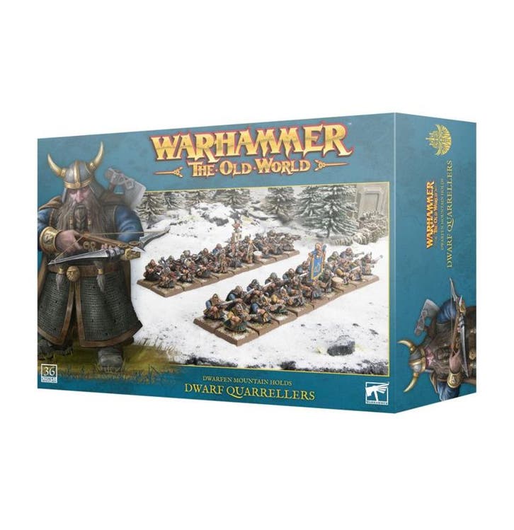 Dwarven Mountain Holds Dwarf Quarrelers (warhammer nieuw), Hobby & Loisirs créatifs, Wargaming, Enlèvement ou Envoi