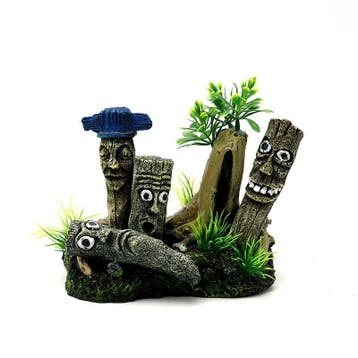 Totempalen 13cm / Aquariumdecoratie As-232 (Hardscaping), Verzenden, Nieuw, Gevuld zeewateraquarium