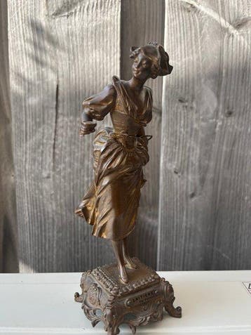 Ferrand - Sculpture, Laitière - 20 cm - Régule, Antiquités & Art