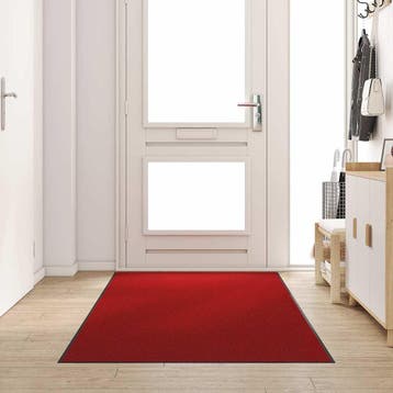 vidaXL Deurmat Rood en Zwart 120 x 250 cm 100% Polyamide, Verzenden