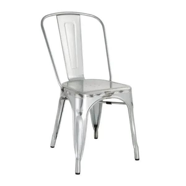 Stoelen | BISTRO | Staal | Silver | In-/Outdoor |, Articles professionnels, Horeca | Équipement de cuisine, Envoi