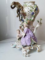 Meissen - Parfum vaas - Europese hardporselein wit goud -