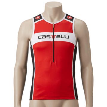 CASTELLI CORE TRI TOP Top Rood / Zwart (AAA), Ophalen of Verzenden, Nieuw